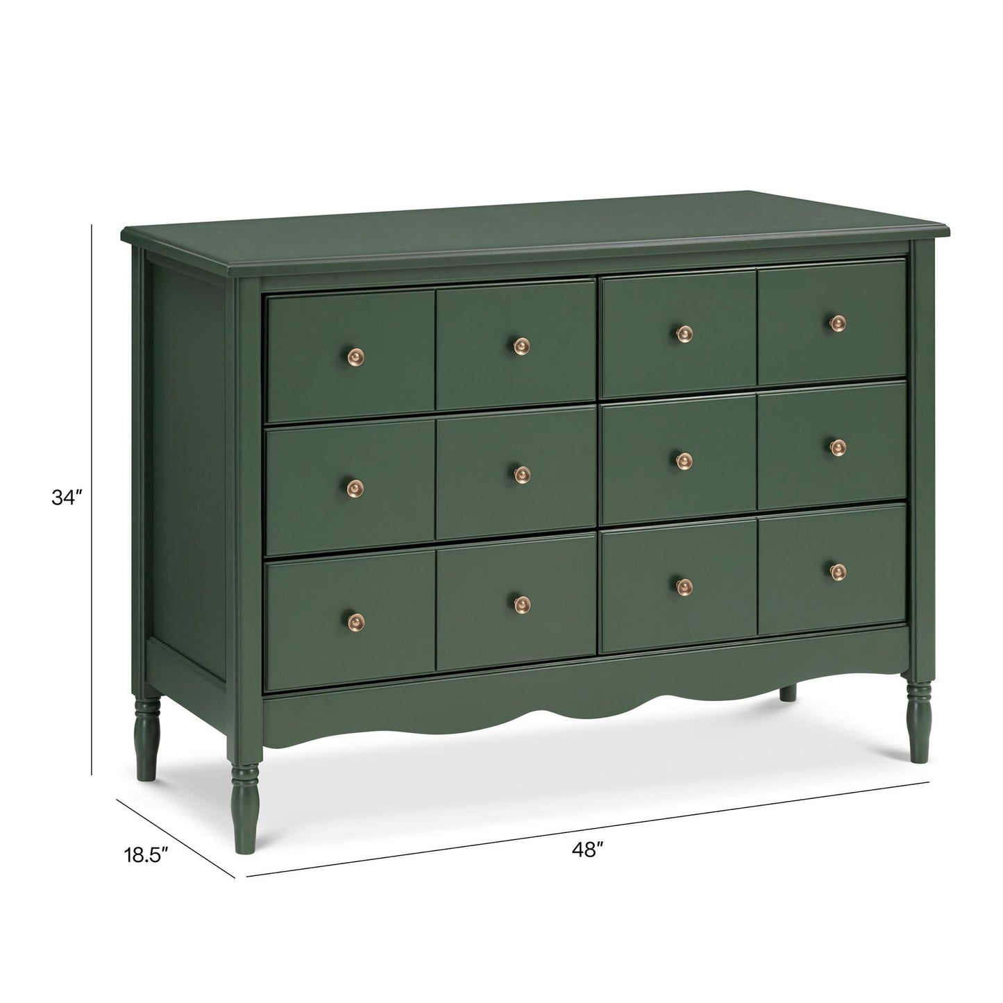 Liberty 6-Drawer Assembled Dresser in Cove Blue