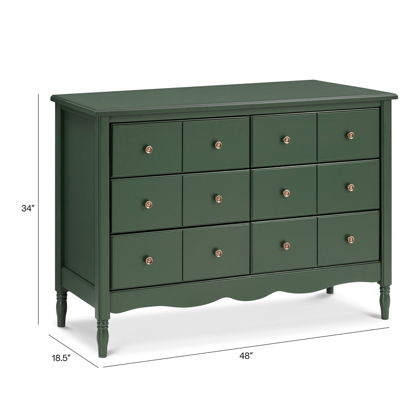 Liberty 6-Drawer Assembled Dresser in Warm White