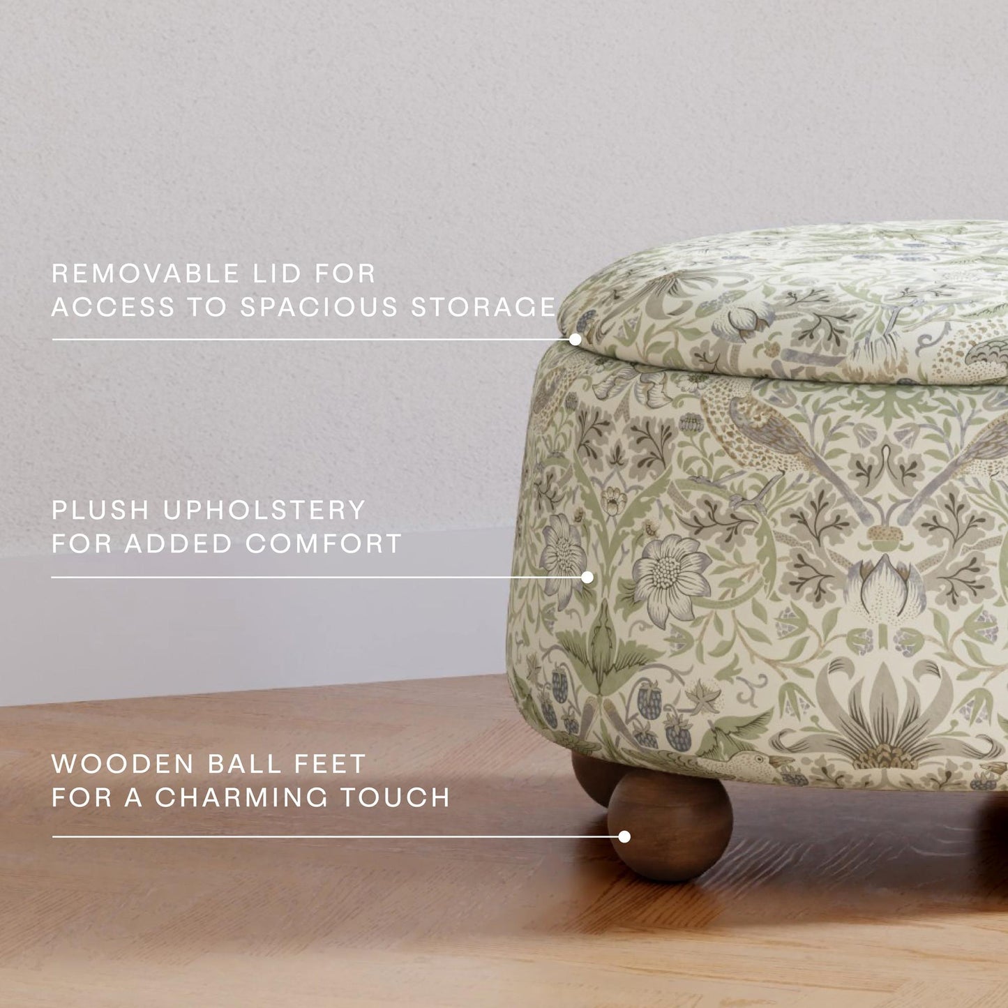 MORRIS & CO. X NAMESAKE TUFFET STORAGE OTTOMAN