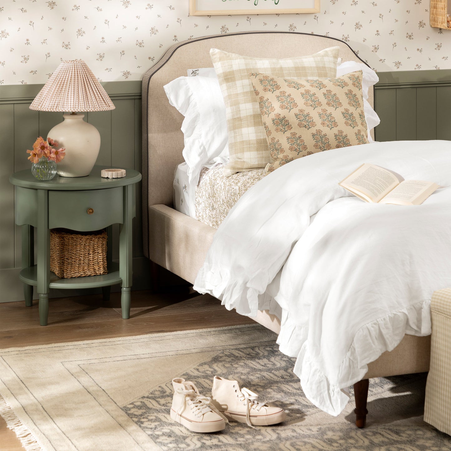 Liberty Assembled Nightstand in Warm White