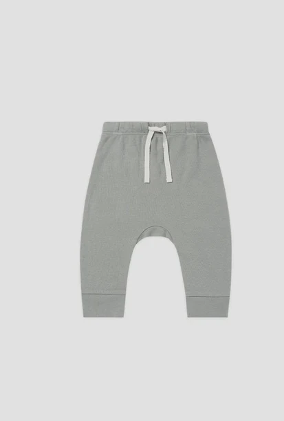 QUINCY MAE DRAWSTRING PANT DUSTY BLUE