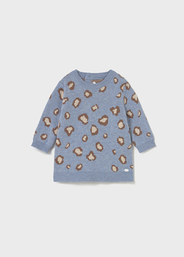 MAYORAL KNIT DRESS SKY BLUE