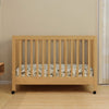 Maki Full-Size Folding Crib w/ Toddler Bed Conversion Kit in Honey