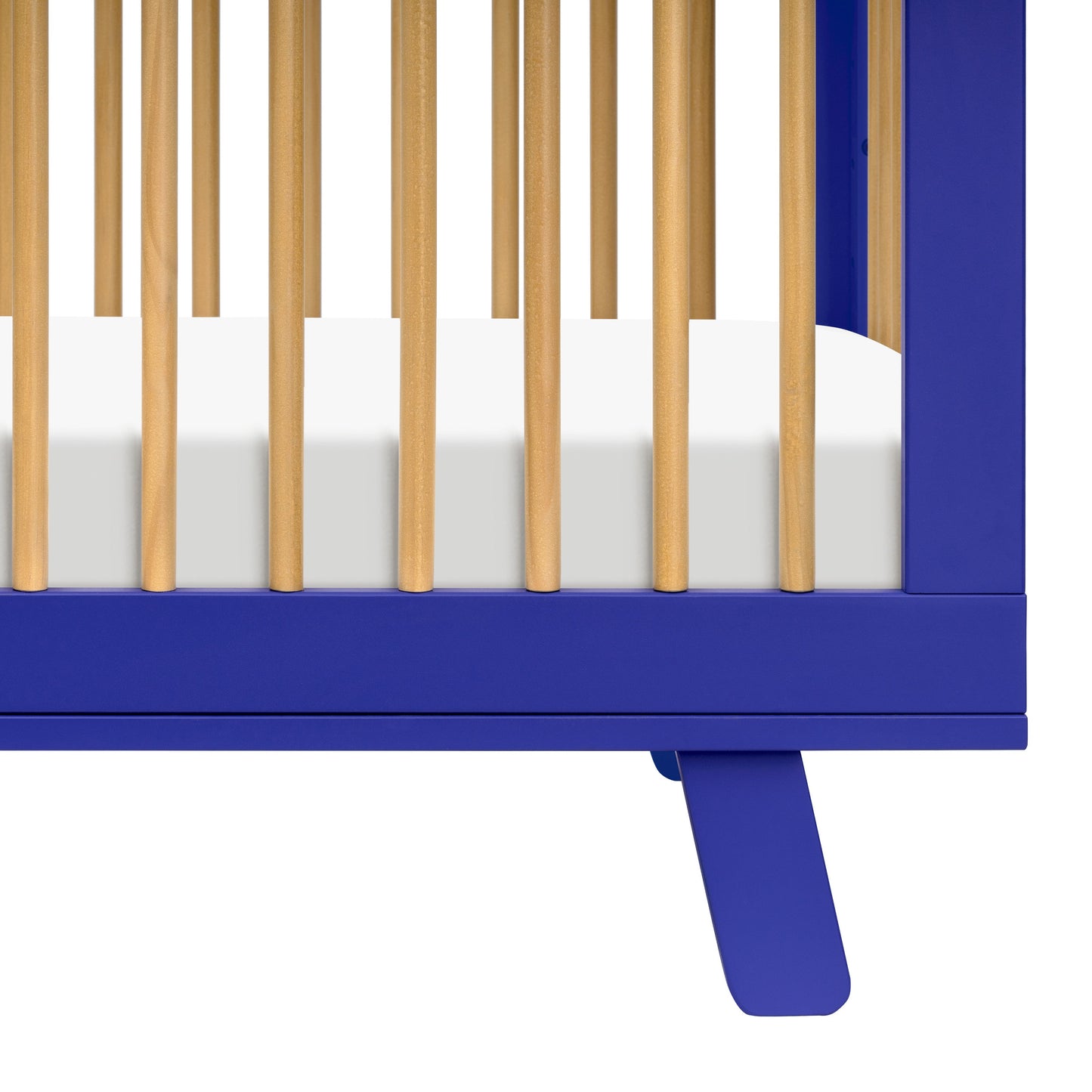 Hudson 3-in-1 Convertible Crib w/ToddlerBedConversionKit in White/Washed Natural