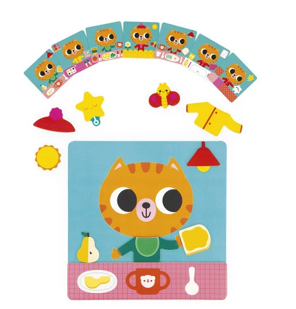 THE DAILY ROUTINES CAT MAGNETIC GAME