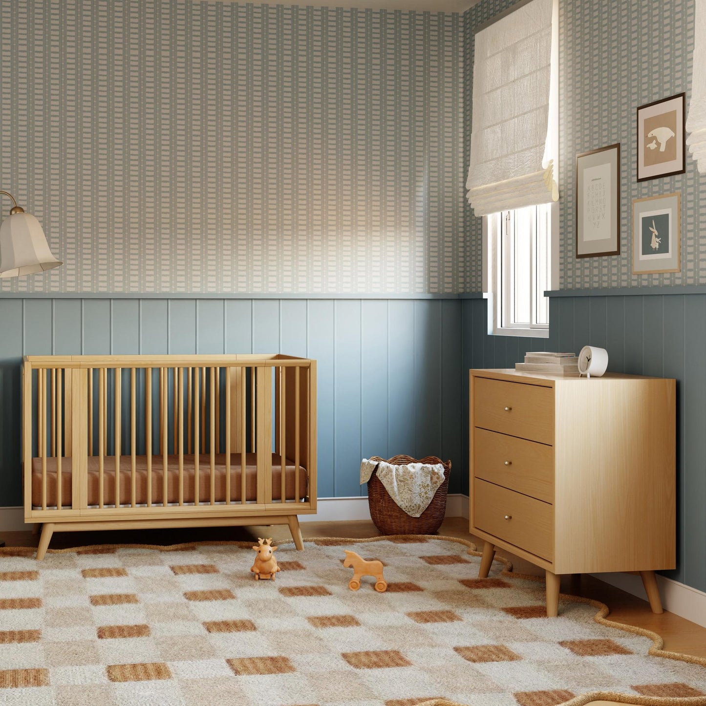 BABYLETTO PALMA 8-IN-1 CONVERTIBLE ALL-STAGES CRIB WITH BASSINET & TODDLER BED KIT
