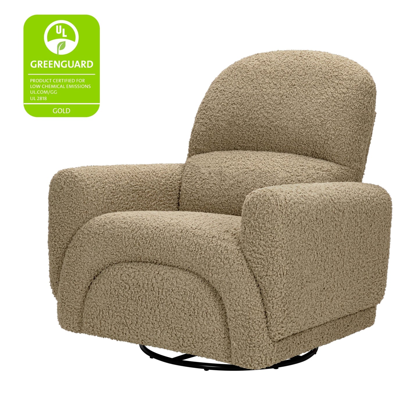 BABYLETTO RAINBOW RECLINER AND SWIVEL GLIDER IN TEDDY LOOP