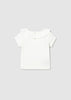 MAYORAL RUFFLE COLLARED SHIRT WHITE