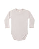 QUINCY MAE WAFFLE LONG SLEEVE BODYSUIT LILAC MIST