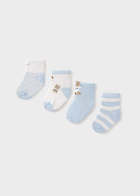 MAYORAL NEWBORN GIRL 4-PACK SOCKS