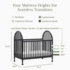 Alouette 3-in-1 Convertible Spindle Crib in Washed Pine
