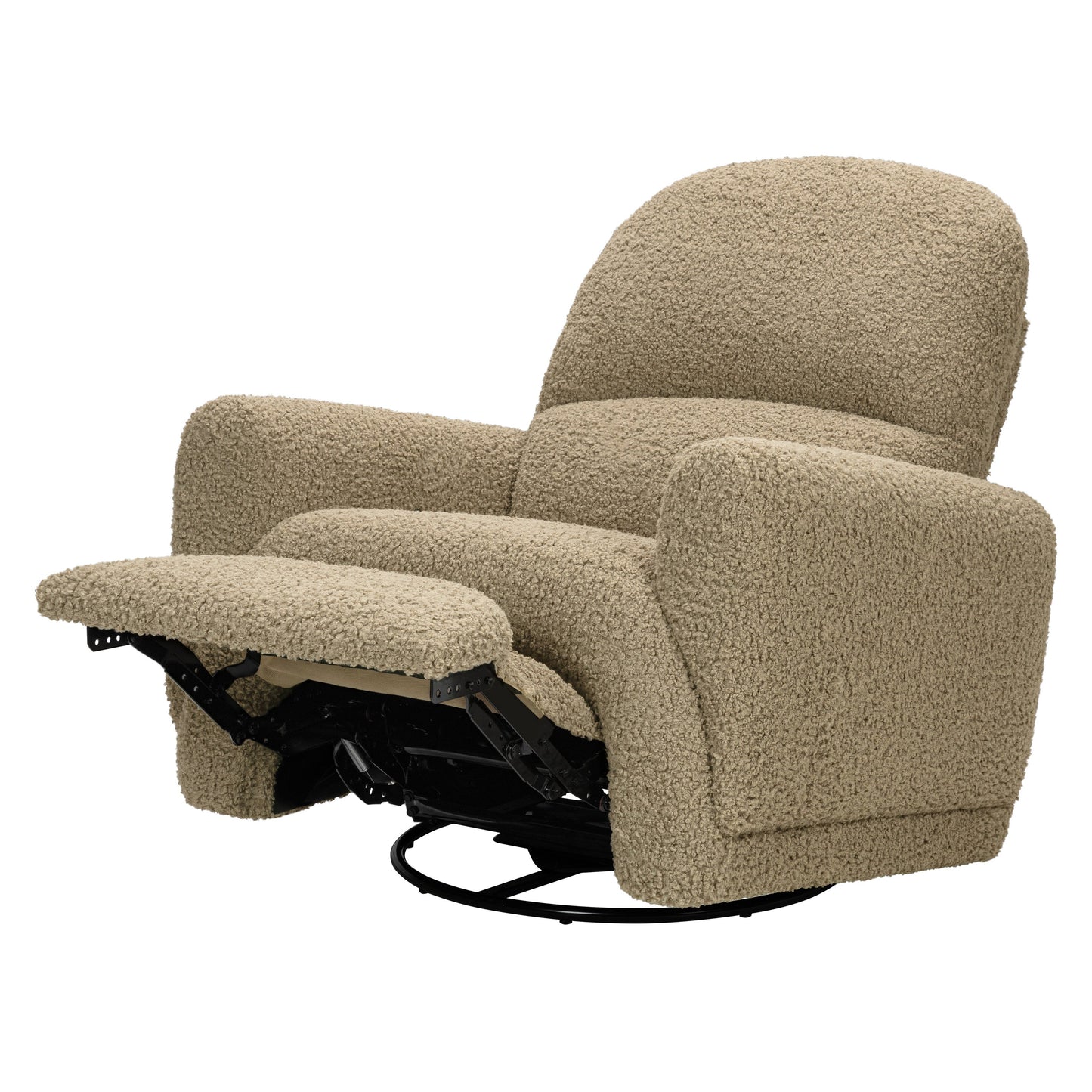 BABYLETTO RAINBOW RECLINER AND SWIVEL GLIDER IN TEDDY LOOP