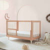 Lolly 3-in-1 Convertible Crib w/Toddler Bed Conversion in Crimson/Natural