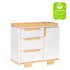 Yuzu 3-Drawer Changer Dresser in White/Natural