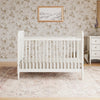 Liberty 3-in-1 Convertible Spindle Crib w/Toddler Bed Conversion Kit in Dusty Rose