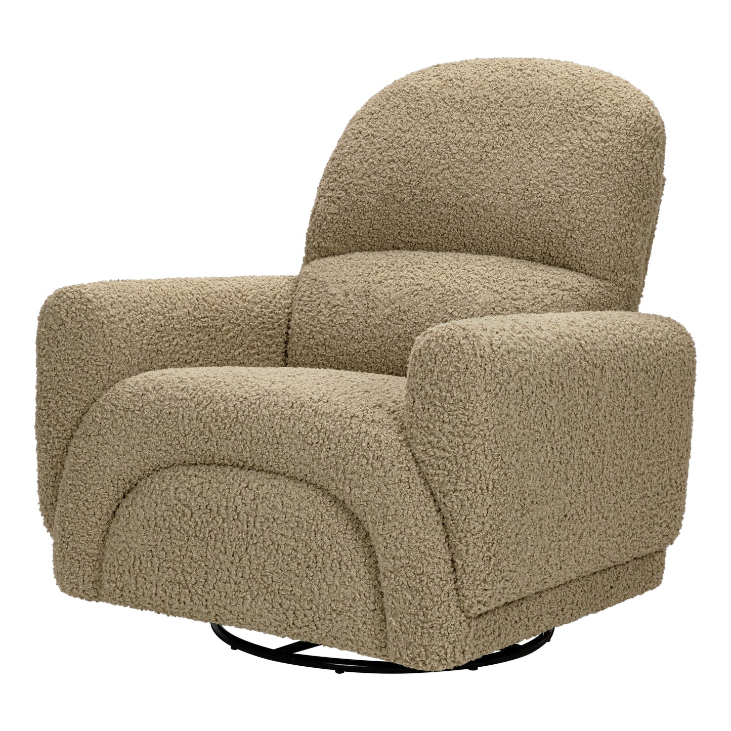 BABYLETTO RAINBOW RECLINER AND SWIVEL GLIDER IN TEDDY LOOP