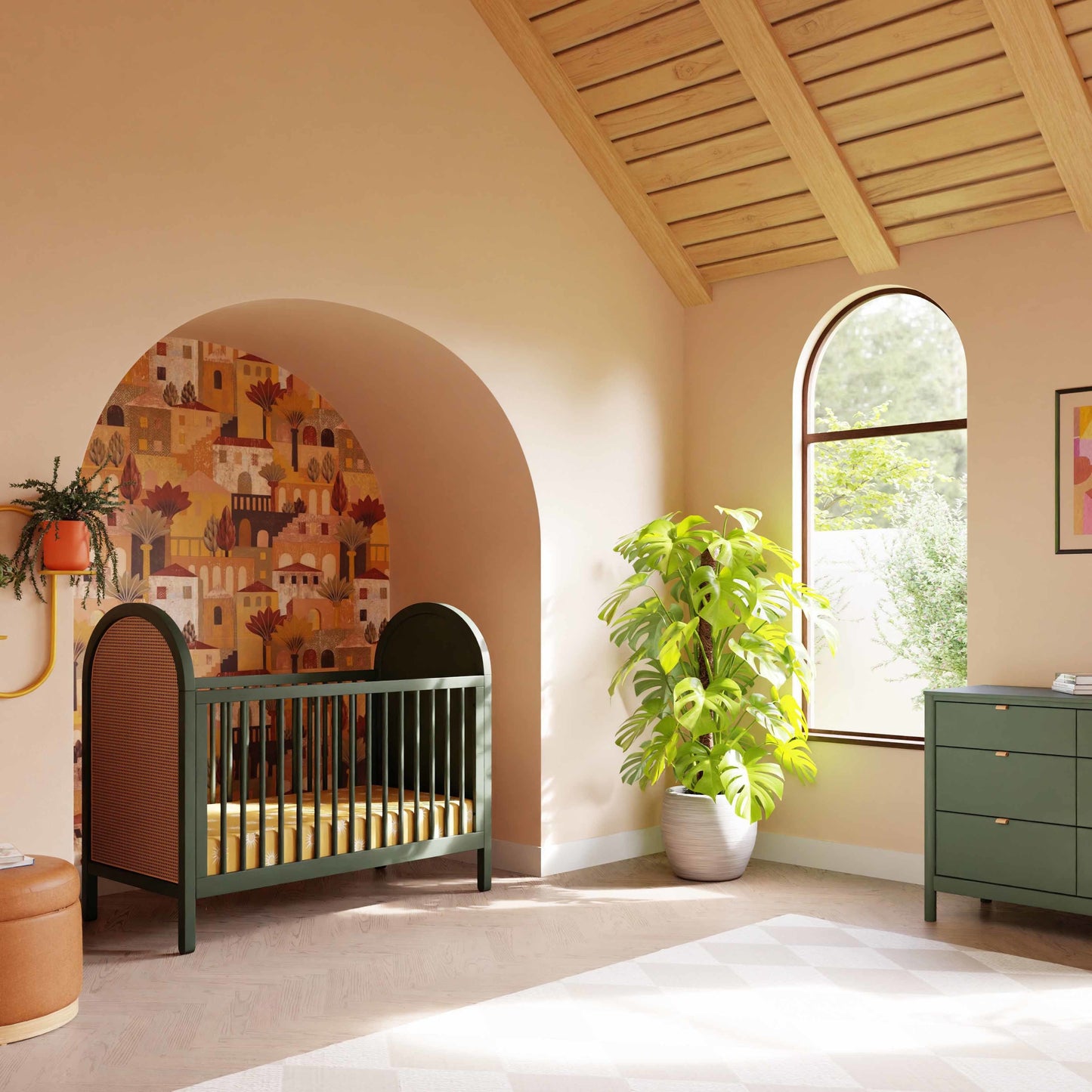 BABYLETTO BONDI CANE 3-IN-1 CONVERTIBLE CRIB WITH TODDLER BED CONVERSION KIT