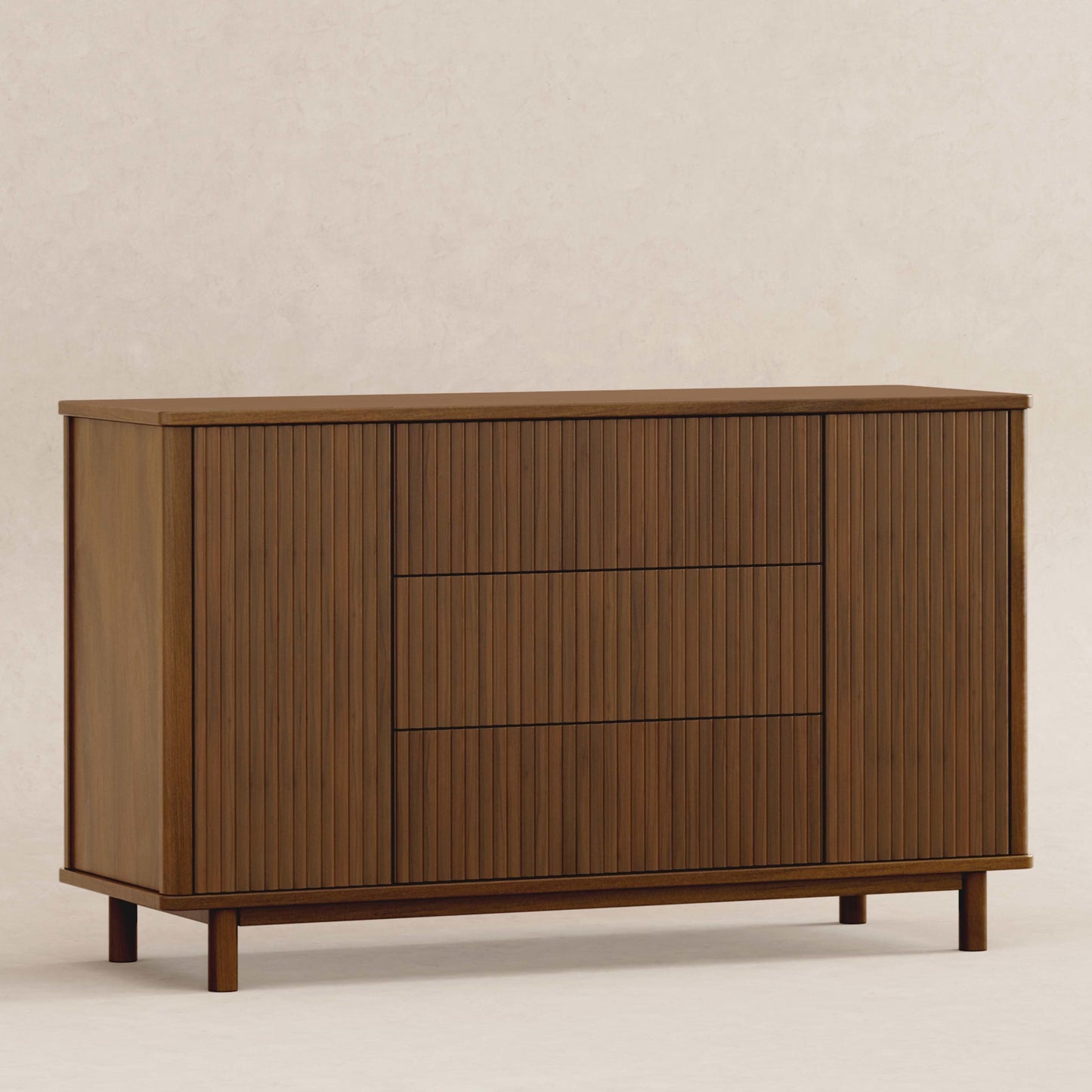 Pogo Tambour Assembled Dresser in Olive