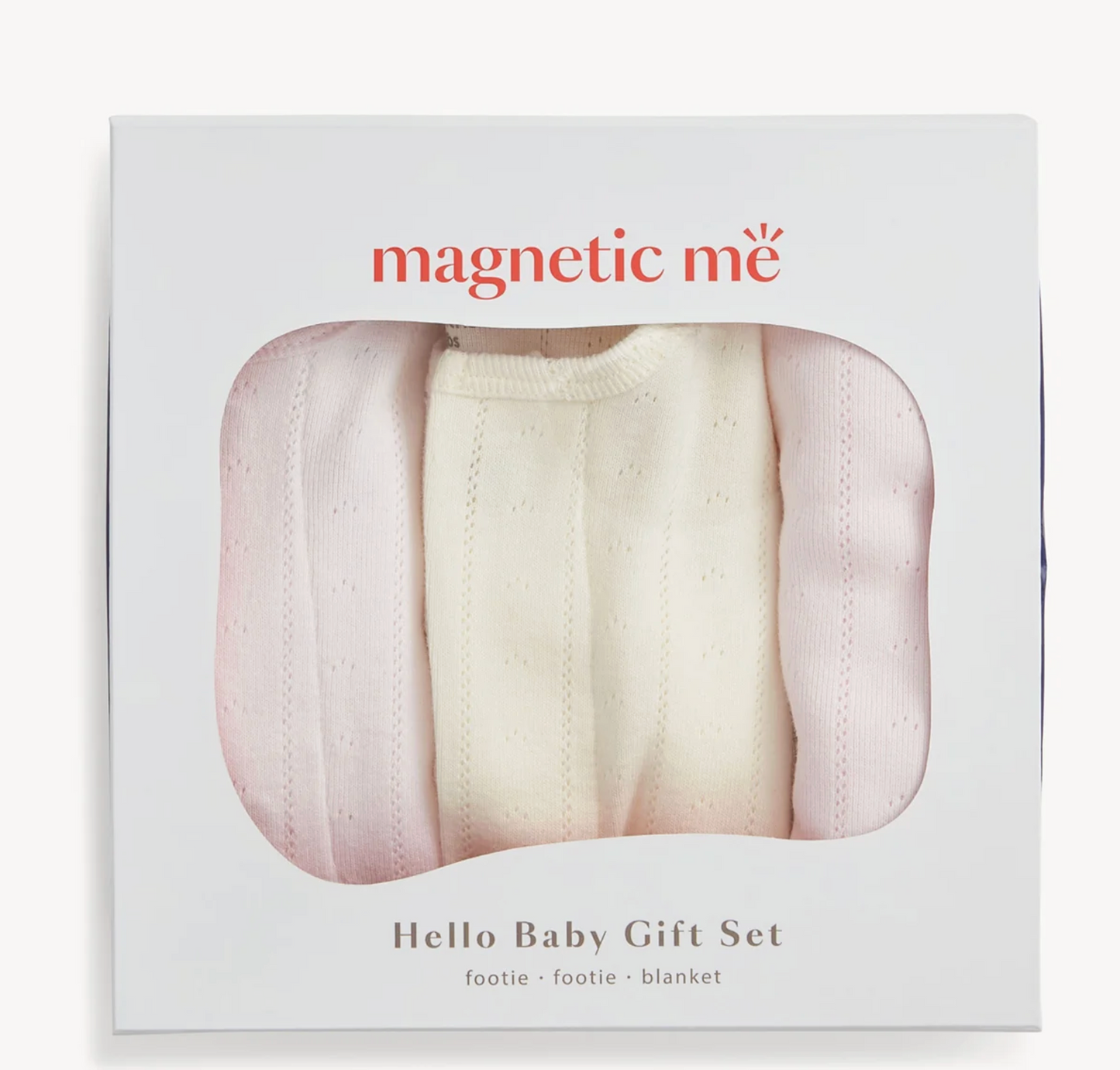 MAGNETIC ME HELLO BABY POINTELLE GIFT SET COTTON CANDY