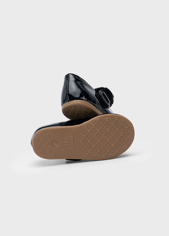 MAYORAL BABY PATENT LEATHER MARY JANES - BLACK