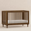 Lolly 3-in-1 Convertible Crib w/Toddler Bed Conversion in Crimson/Natural