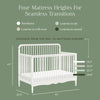 Liberty 4-in-1 Convertible Spindle Crib in Warm White