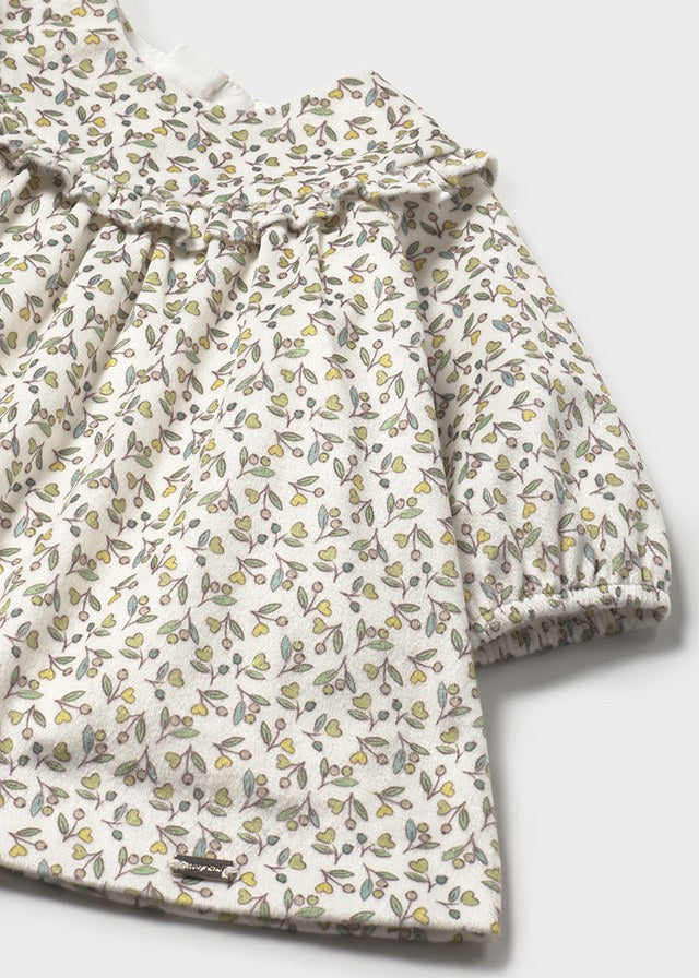 MAYORAL GIRL PRINTED VELVET DRESS