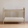 Liberty 3-in-1 Convertible Spindle Crib w/Toddler Bed Conversion Kit in Dusty Rose