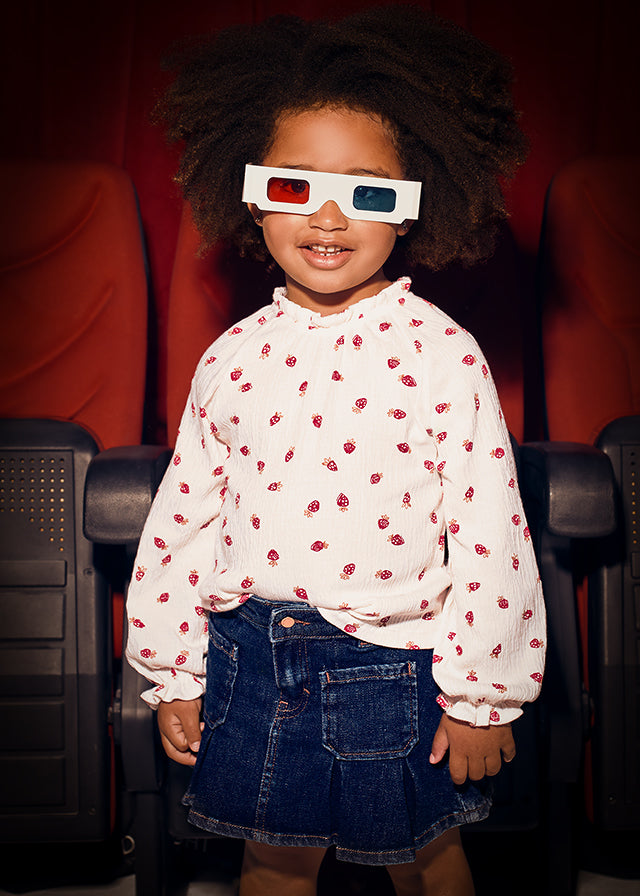 MAYORAL DENIM PLEATED SKIRT