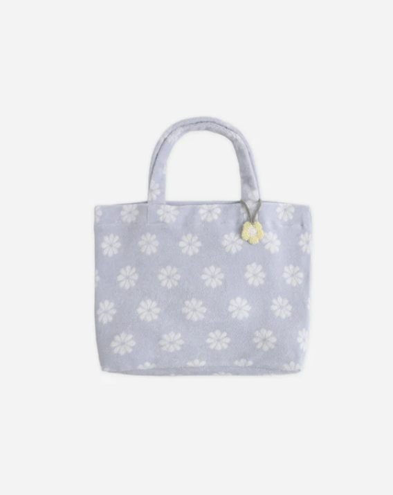 RYLEE + CRU TERRY BEACH BAG - PERIWINKLY DAISY