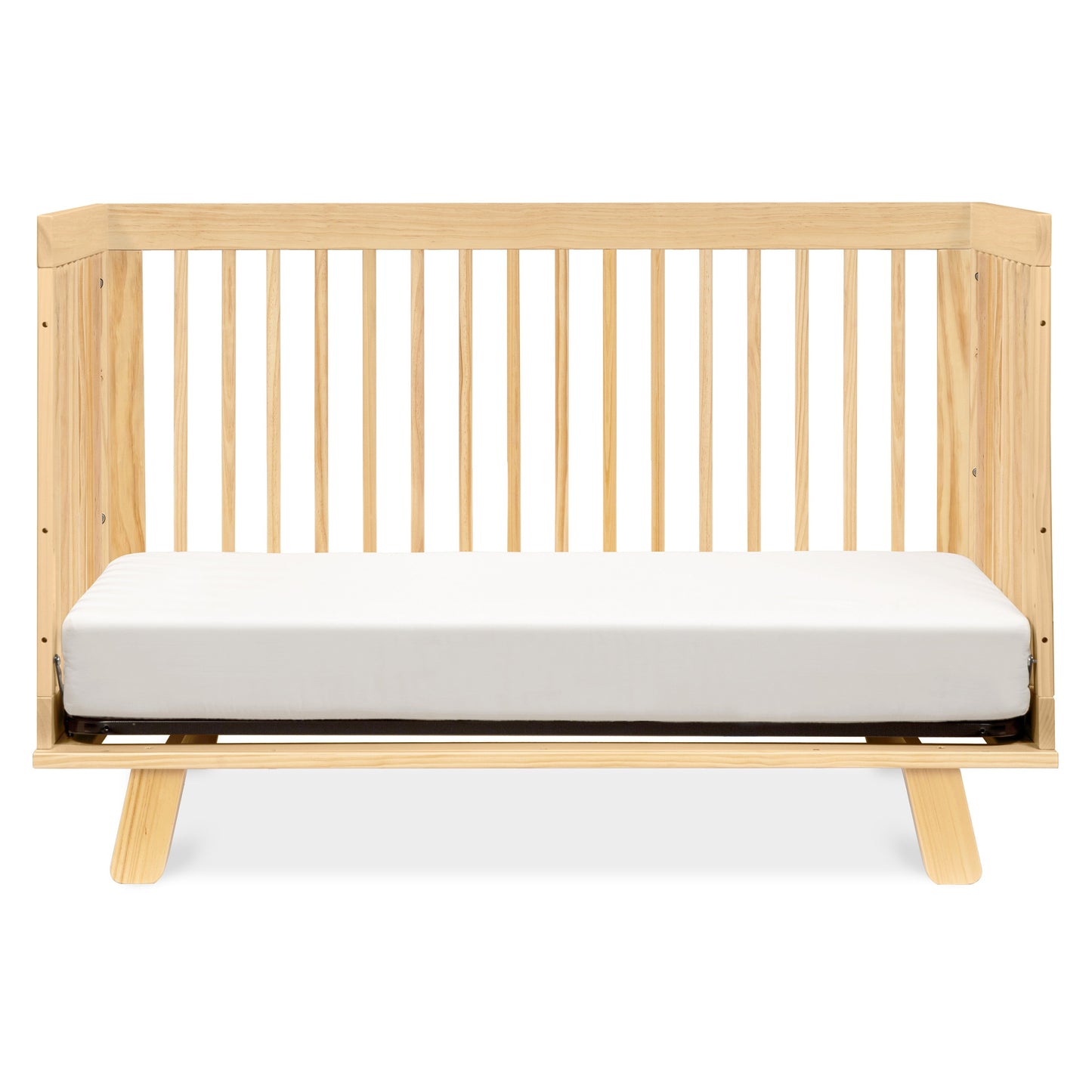 Hudson 3-in-1 Convertible Crib w/ToddlerBedConversionKit in White/Washed Natural