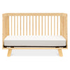 Hudson 3-in-1 Convertible Crib w/ToddlerBedConversionKit in White/Washed Natural