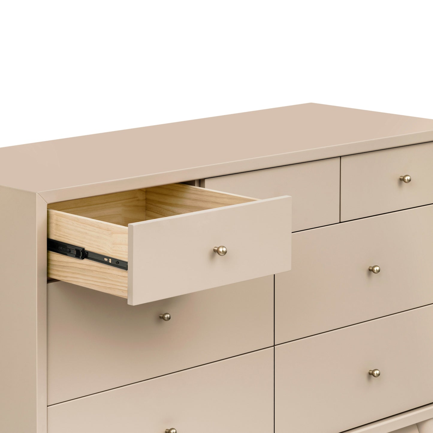 Palma 7-Drawer Double Dresser, Assembled in Warm White