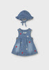 MAYORAL GIRL DRESS WITH HAT SET