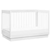 BABYLETTO HARLOW ACRYLIC 3-IN-1 CONVERTIBLE CRIB WITH TODDLER BED CONVERSION KIT
