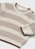 MAYORAL STRIPED SWEATER- TIRAMISU