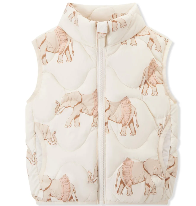 MILKBARN DOWN VEST TUTU ELEPHANT