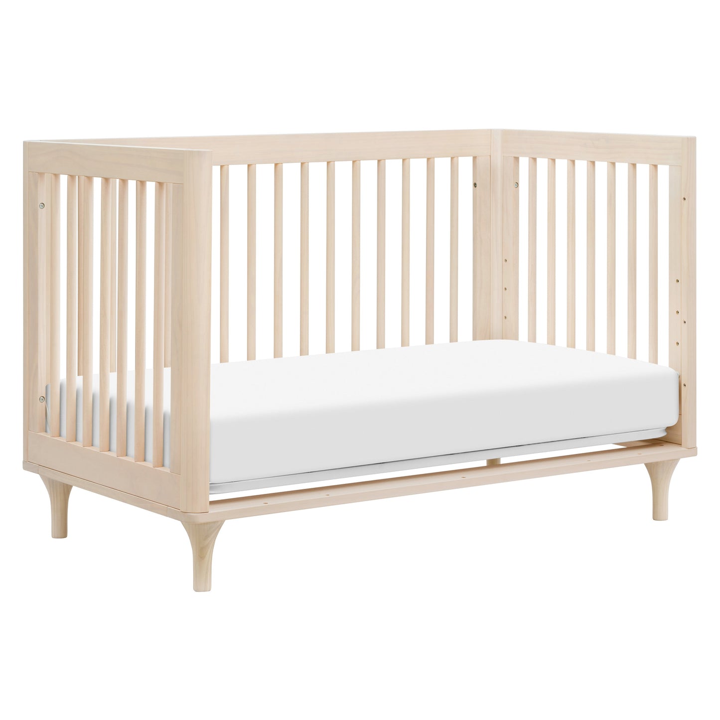 Lolly 3-in-1 Convertible Crib w/Toddler Bed Conversion in Crimson/Natural