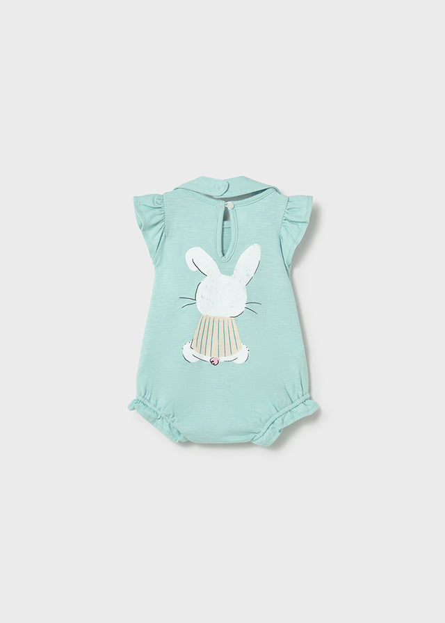 MAYORAL NEWBORN GIRL ROMPER WITH BIB SET