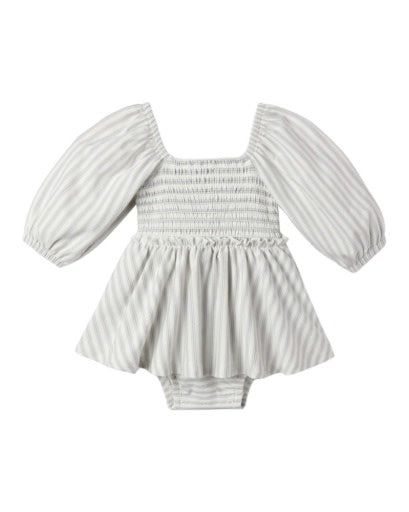 QUINCY MAE LAINEY ROMPER CLOUD STRIPE