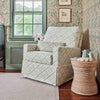 SARAH FLINT X NAMESAKE CRAWFORD SWIVEL GLIDER IN ECO-PERFORMANCE FABRIC | WATER REPELLENT & STAIN RESISTANT