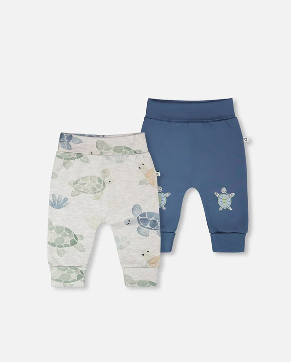 DEUX PAR DEUX 2 PACK ORGANIC JERSEY PANTS