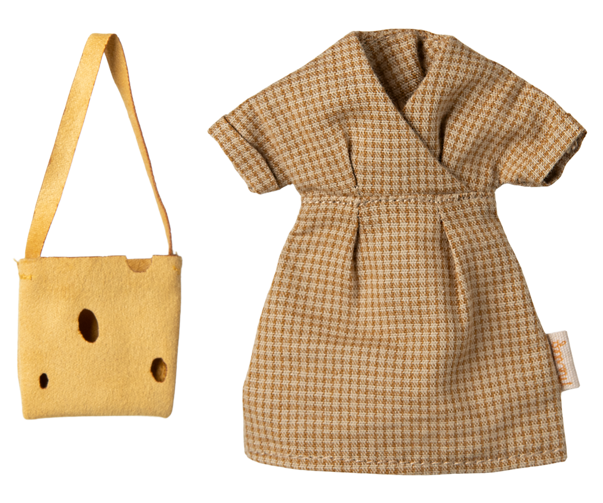 MAILEG DRESS AND BAG, MUM MOUSE