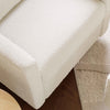 Kiwi Glider Recliner w/ Electronic Control and USB in Ivory Boucle w/Gold Base