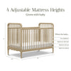 Liberty 3-in-1 Convertible Spindle Crib w/Toddler Bed Conversion Kit in Dusty Rose