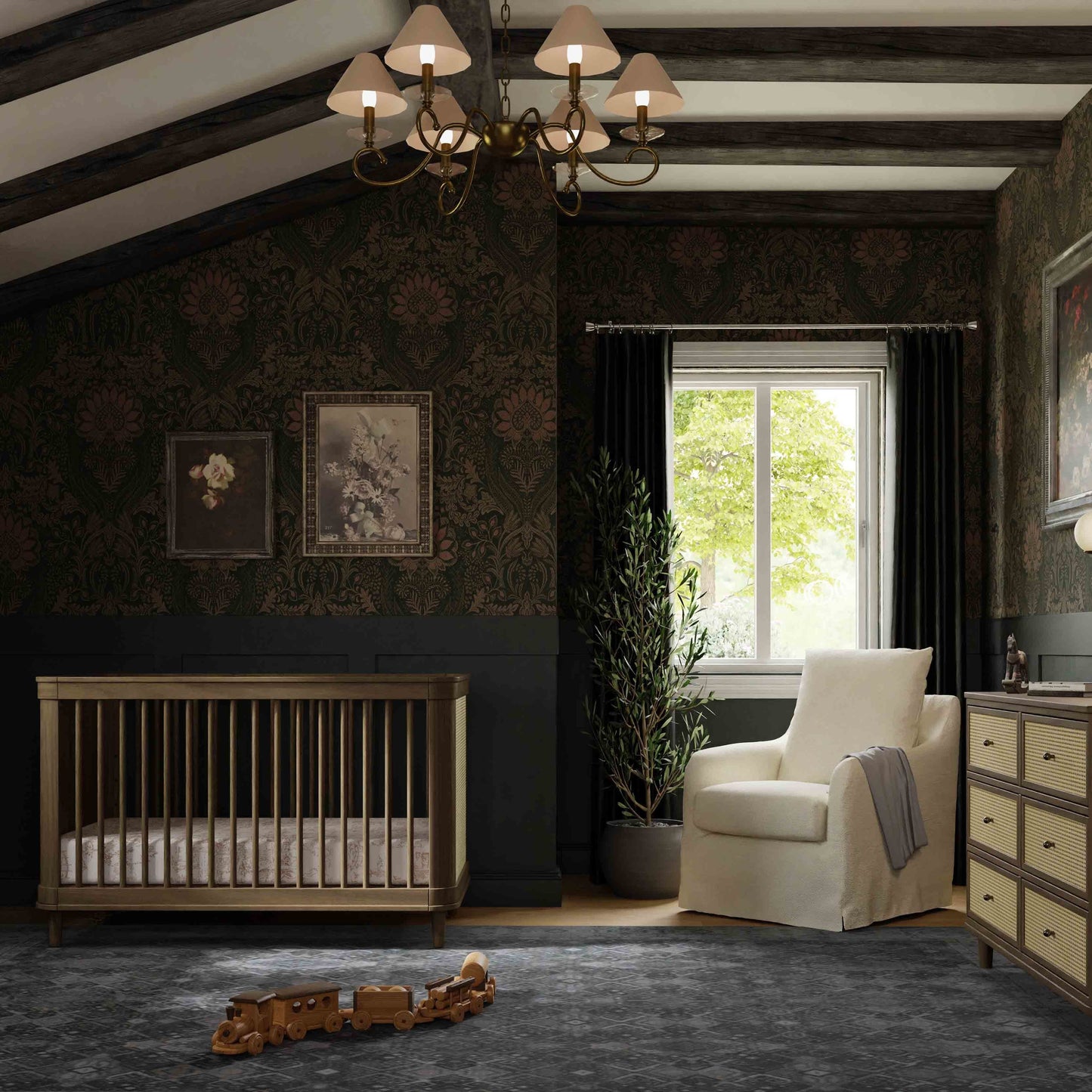 NAMESAKE MARIN WITH CANE 3-IN-1 CONVERTIBLE CRIB