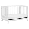 Scoot 3-in-1 Convertible Crib w/ToddlerBedConversion Kit in White/WashedNatural