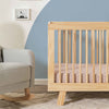 Hudson 3-in-1 Convertible Crib w/ToddlerBedConversionKit in White/Washed Natural