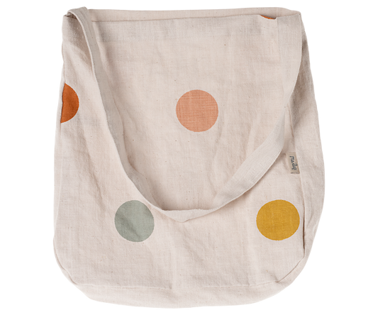 MAILEG TOTE BAG, MULTI DOTS - ONE STRAP