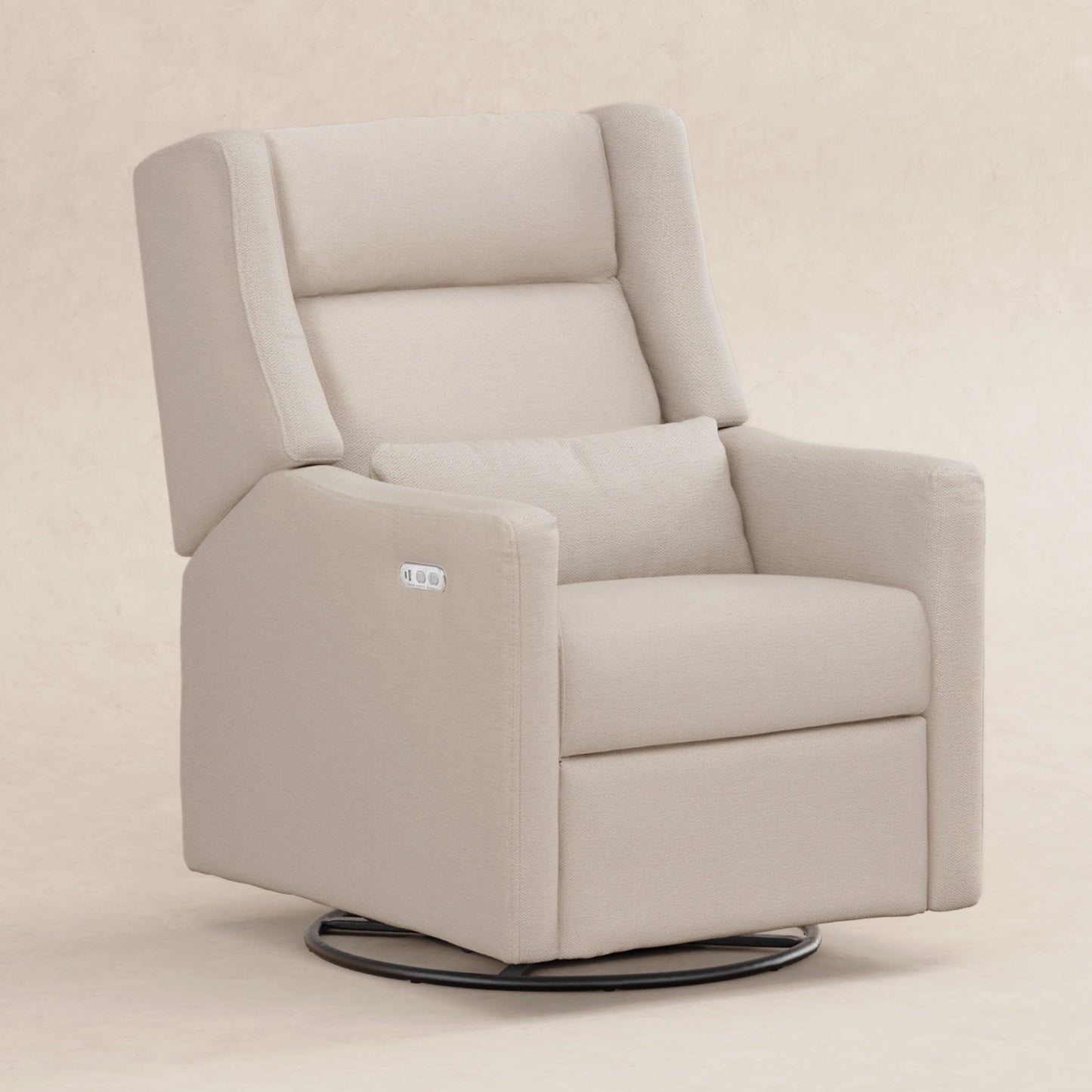 Kiwi Plus Power Glider Recliner w/ Power Headrest in Performance Beach Eco-Weave
